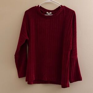 Chenault Red Chenile L/S Sweater